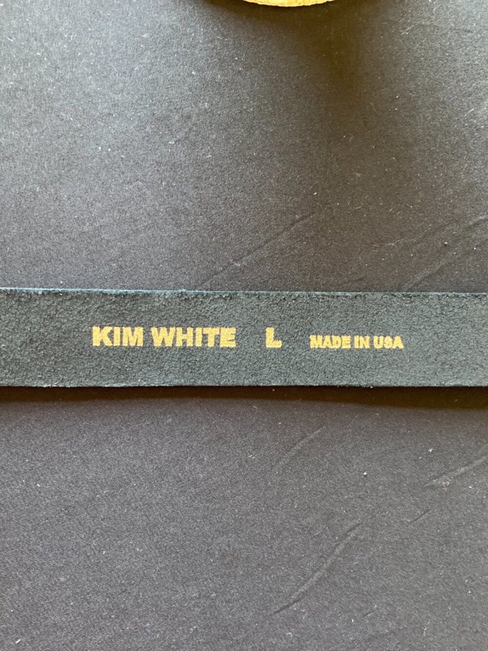 Kim White Steer Buckle Belt in black - Picture 3 of 11